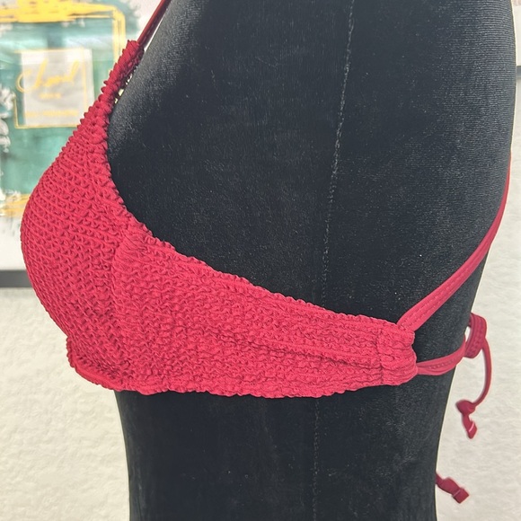 XHILARATION Small Maroon Bikini with crisscross back tie sides - Picture 9 of 16